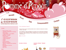 Tablet Screenshot of pomme-damour.com